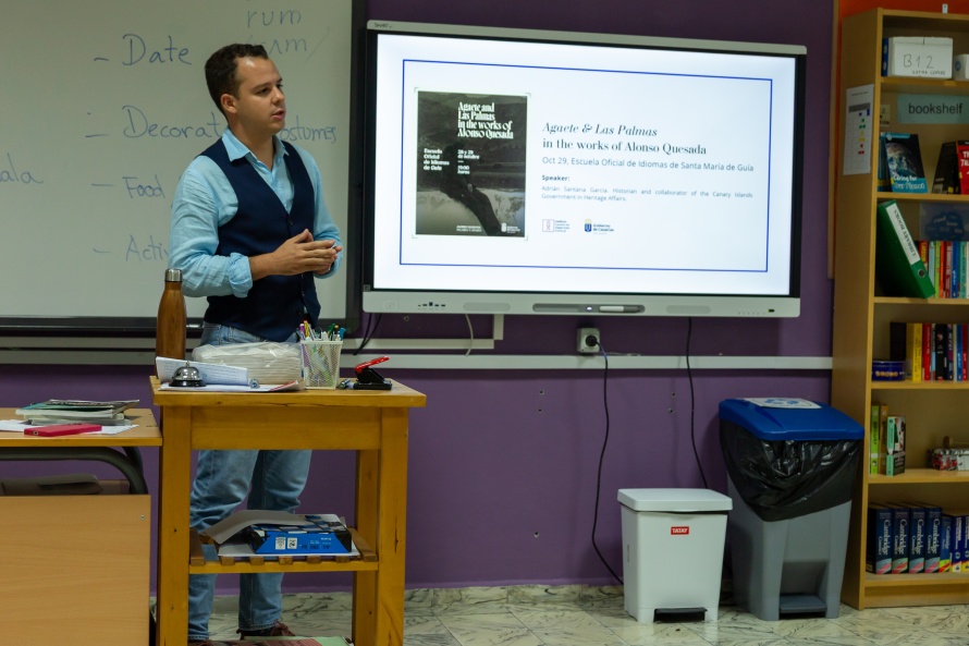 Adrián Santanan kirjallisuusluento edistyneille englannin opiskelijoille. Adrián Santanan kirjallisuusluento edistyneille englannin opiskelijoille.