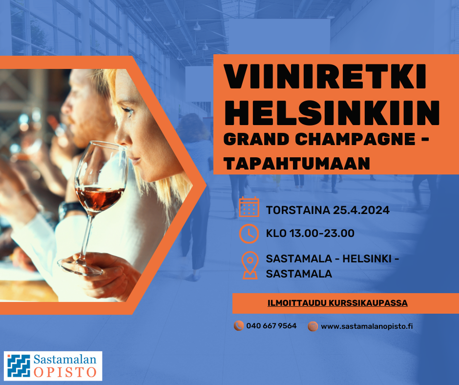 Viininystävien matka Grand Champagne-tapahtumaan Helsinkiin 25.4.2024